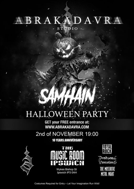 Samhain Halloween Party at The Music Room Ipswich