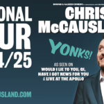 Promotional poster for Chris McCausland’s “Yonks!” live stand-up comedy event at Ipswich Regent Theatre on Thursday, 23rd April 2026 at 7:30 PM.