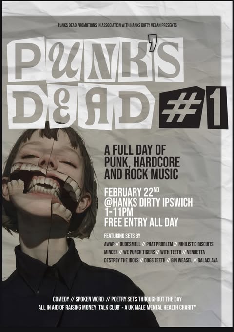 Punk’s Dead #1 – All-Day Punk, Hardcore & Rock in Ipswich