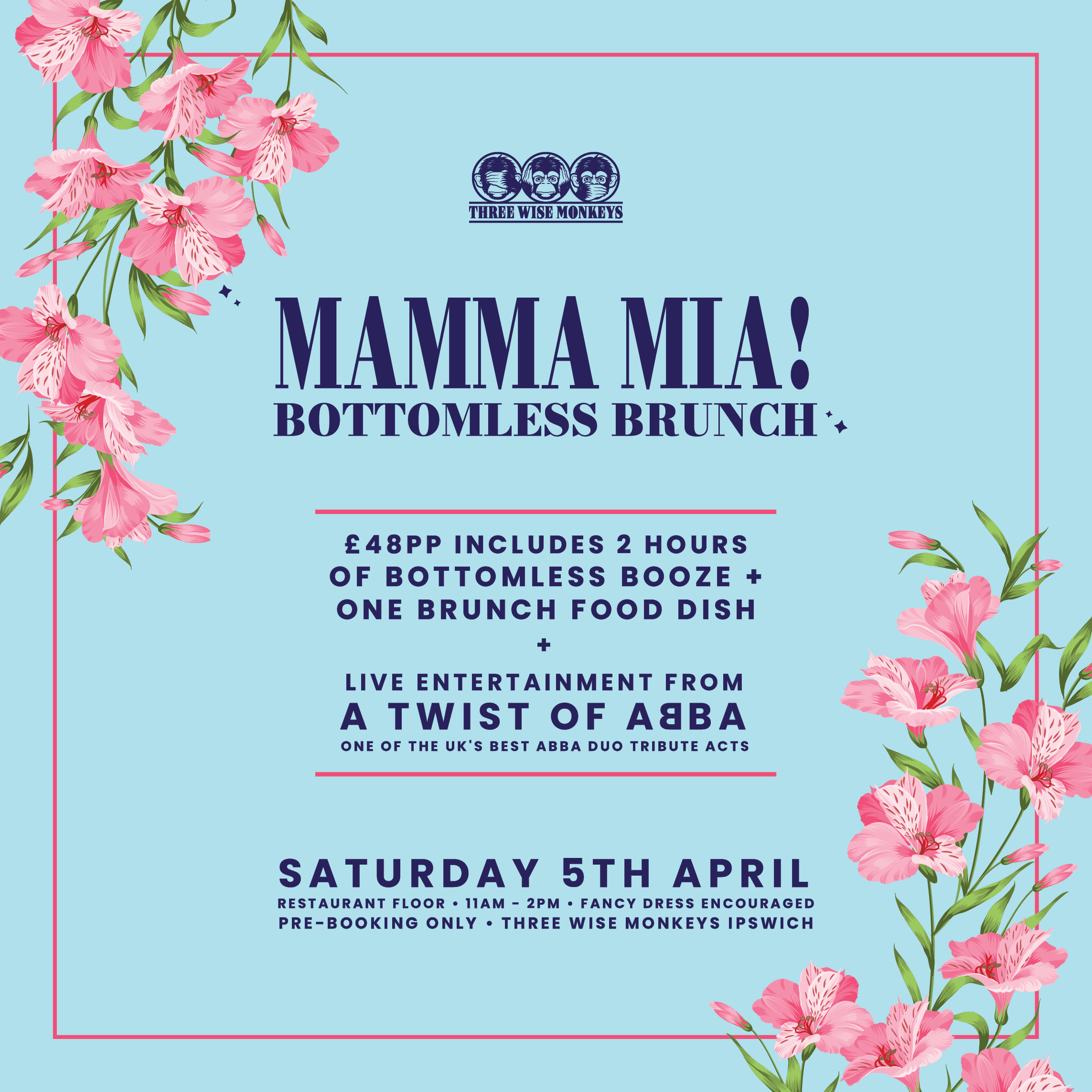 Unforgettable ABBA Bottomless Brunch in Ipswich