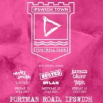 Ed Sheeran Portman Road Ipswich July 2025 concert poster with guest artists
