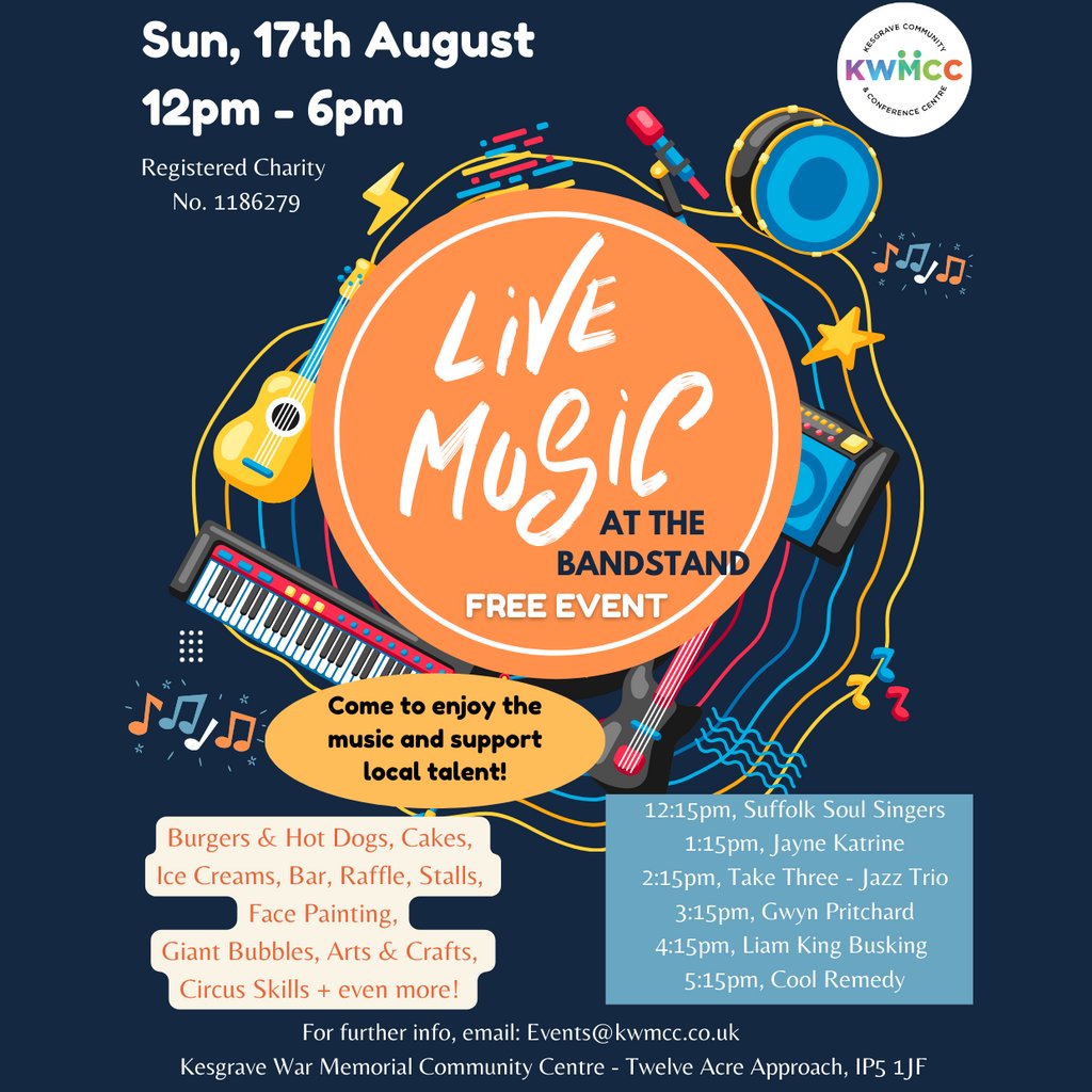 Live Music at the Bandstand 2025 Ipswich 2025-08-17