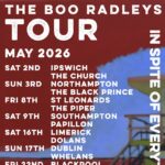 Event poster for The Boo Radleys concert at The Church, Ipswich.