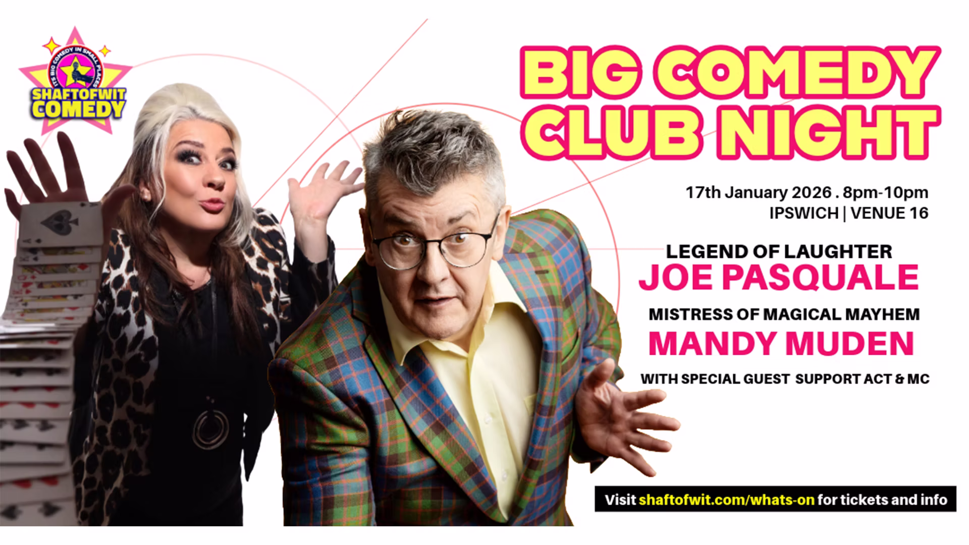Big Comedy Club Night – Joe Pasquale & Mandy Muden