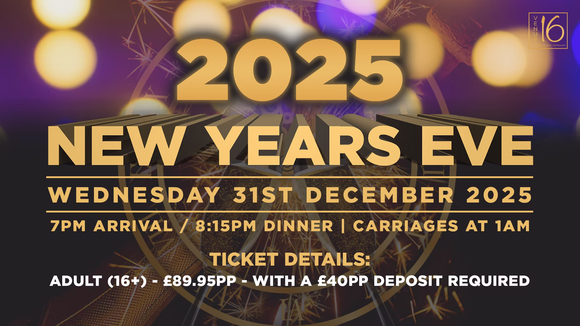 Venue16’s New Years Eve party