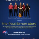 Poster for Shades of Simon tribute band event.